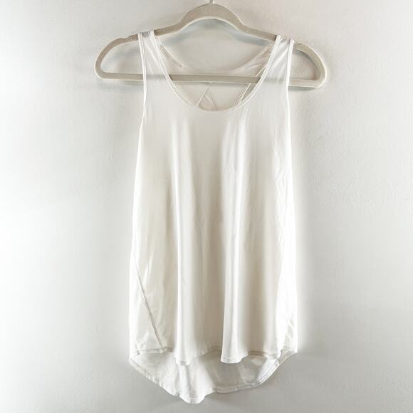 Lululemon Athletica Sleeveless Scoop Neck Racerback Tank Top White - Picture 1 of 5
